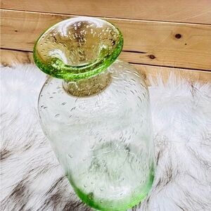 Green Glass vase